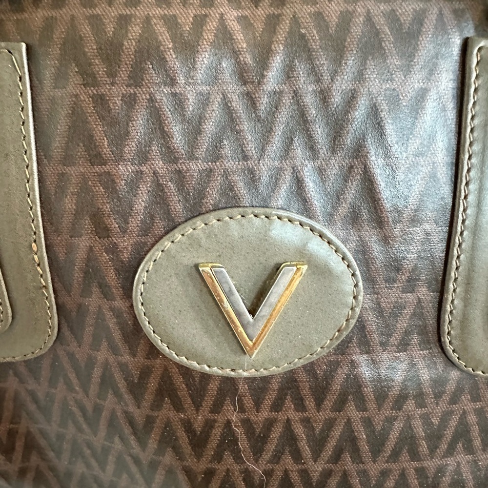 💙 Mario Valentino Vintage Boston Bag – Top Handle with Dust Bag - Authentic - Picture 11 of 15